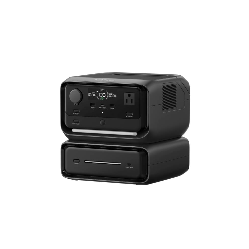 EcoFlow EFRIVER3PlusUS RIVER 3 Plus Portable Power Station, in Black