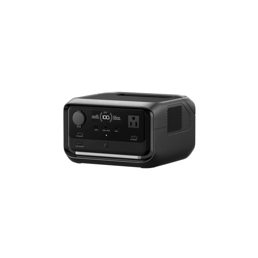 EcoFlow EFRIVER3MaxUS RIVER 3 Max Portable Power Station, in Black