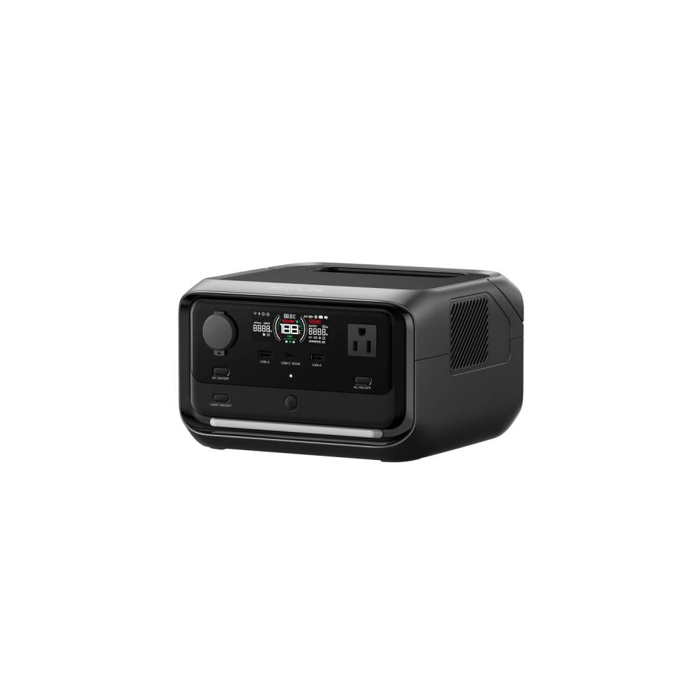 EcoFlow EFRIVER3MaxPlusUSCBOX RIVER 3 Max Plus Portable Power Station, in Black