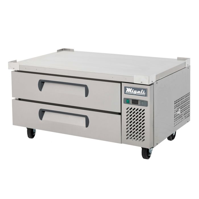 Migali CCB48HC Competitor Series 48 inch Commercial 2-Drawer Refrigerated Chef Base with 10 cu. ft. Capacity, 1/6 Horsepower, in Stainless Steel