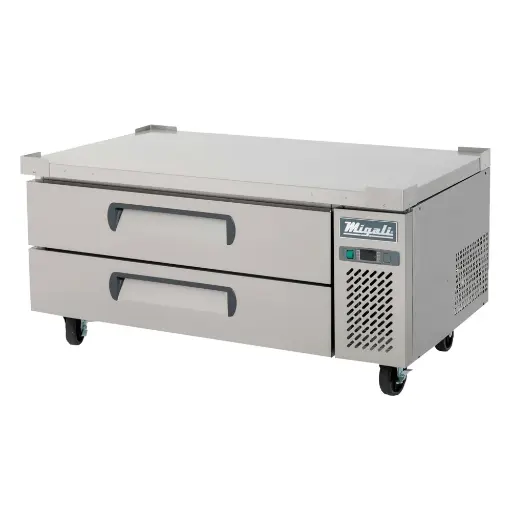 [CCB52HC] Migali CCB52HC Competitor Series 52 inch Commercial Refrigerated Chef Base with 11 cu. ft. Capacity, 2-Drawer, 1/6 Horsepower, in Stainless Steel