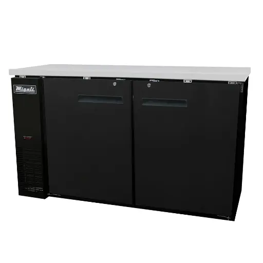 [CBB60HC] Migali CBB60HC Competitor Series 60 inch Commercial 2-Solid-Door Back Bar Refrigerator with 16 cu. ft. Capacity, 1/3 Horsepower, in Stainless Steel