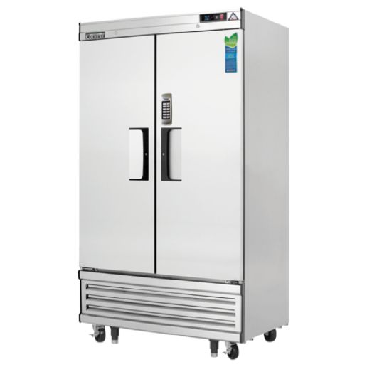 Everest EBR2LAB 55 inch Commercial 2-Section Swing Solid Door Laboratory Refrigerator with 33 Cu. Ft. Capacity, 1/3 Horsepower, in Stainless Steel
