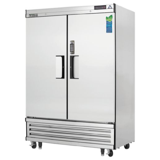 Everest EBF2LAB 55 inch Commercial 2-Section Swing Solid Door Laboratory Freezer with 33 Cu. Ft. Capacity, 1/2 Horsepower, in Stainless Steel
