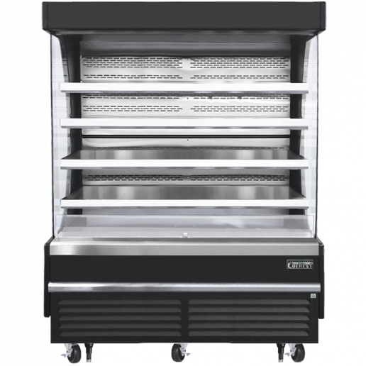 Everest EOMV72B35T 74 inch Commercial Vertical Air Curtain Merchandiser Refrigerator with 37 Cu. Ft. Capacity, 2 Horsepower, in Black