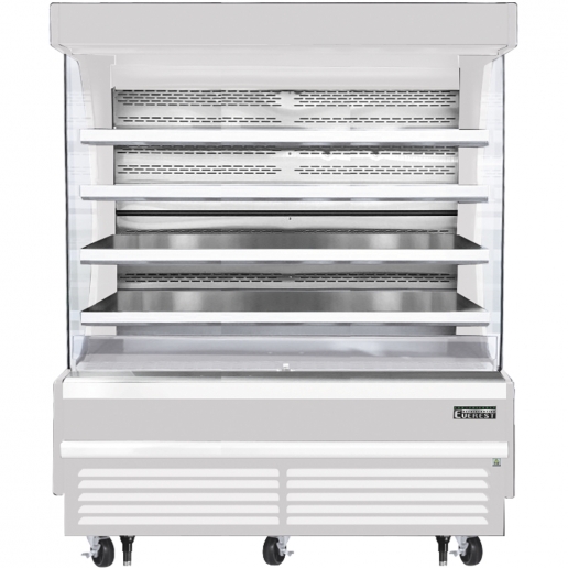 Everest EOMV72W28T 74 inch Commercial Vertical Air Curtain Merchandiser Refrigerator with 26 Cu. Ft. Capacity, 2 Horsepower, in White
