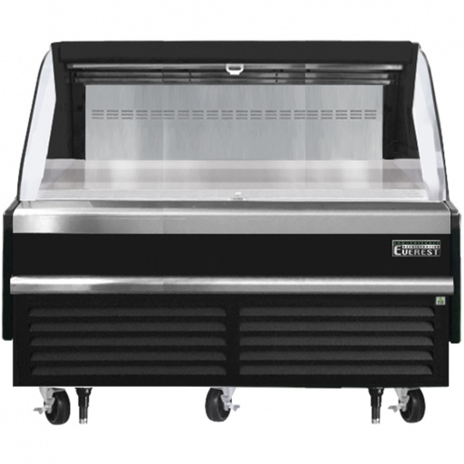 [EOMH60B35S] Everest EOMH60B35S 60 inch Commercial Horizontal Open Air Merchandiser Refrigerator with 9.3 Cu. Ft. Capacity, 1 Horsepower, in Black