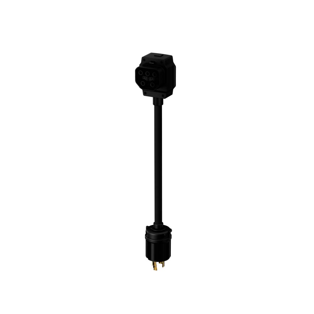 EcoFlow EFLGeneratorChargingAdapter EcoFlow AC Generator Charging Adapter, in Black