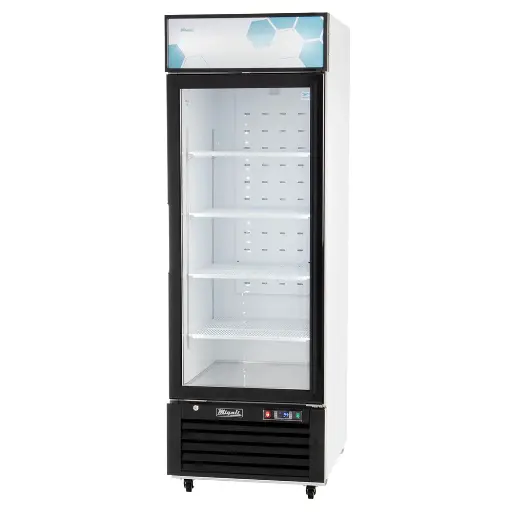 [C23RMHC] Migali C23RMHC Competitor Series 27 inch Commercial One Section Glass Door Merchandiser Refrigerator with 23 cu.ft. Capacity, 3/8 Horsepower