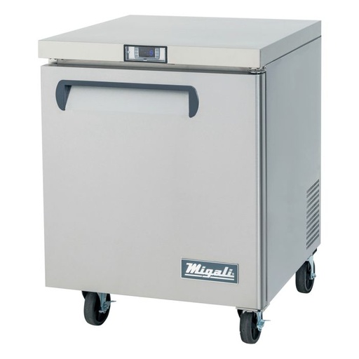 [CU27FHC] Migali CU27FHC Competitor Series 27 inch Commercial 1 Door Under-counter Worktop Freezer with 7 cu.ft. Capacity, 1/4 Horsepower, in Silver