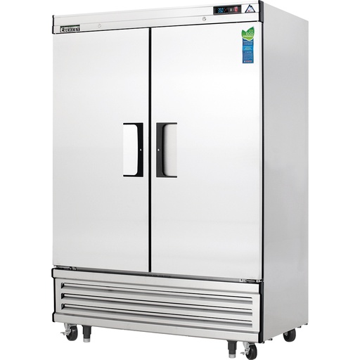 [EBR2] Everest EBR2 55 inch Commercial 2 Section Solid Door Bottom Mounted Upright Reach-In Refrigerator with 50 Cu. Ft. Capacity, 1/3 Horsepower, in Stainless Steel