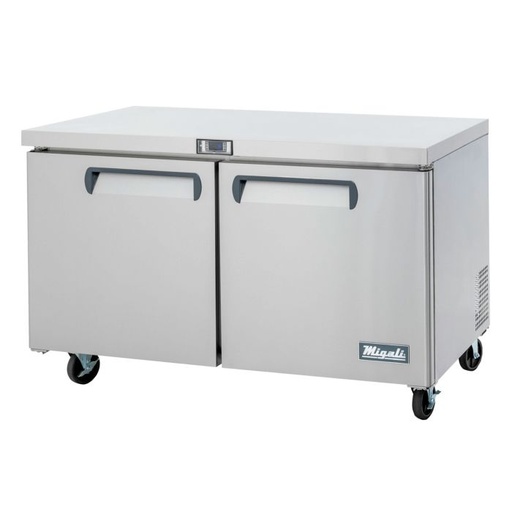 [CU60FHC] Migali CU60FHC Competitor Series 60 inch Commercial 2-Door Under-Counter Worktop Freezer with 18 cu. ft. Capacity, 1/2 Horsepower, in Stainless Steel