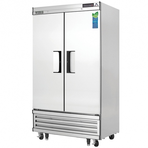 [EBNF2] Everest EBNF2 40 inch Commercial 2-Section Solid Door Bottom Mounted Upright Reach-In Freezer with 33 Cu. Ft. Capacity, 1 Horsepower, in Stainless Steel