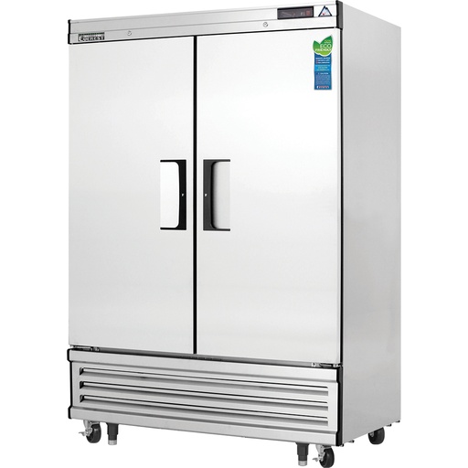 [EBF2] Everest EBF2 55 inch Commercial 2-Section Solid Door Bottom Mounted Upright Reach-In Freezer with 50 Cu. Ft. Capacity, 1 Horsepower, in Stainless Steel