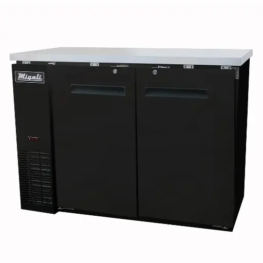 [CBB48HC] Migali CBB48HC Competitor Series 48 inch Commercial 2 Solid Door Back Bar Refrigerator with 12 cu.ft. Capacity, 1/3 Horsepower, in Stainless Steel