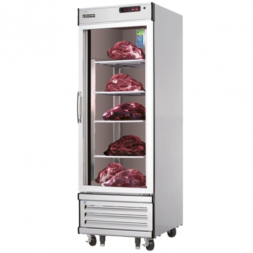 [EDA1] Everest EDA1 30 inch Commercial Glass Door Dry Aging/Thawing Refrigerator with 33 Cu. Ft. Capacity, 1/3 Horsepower, in Stainless Steel