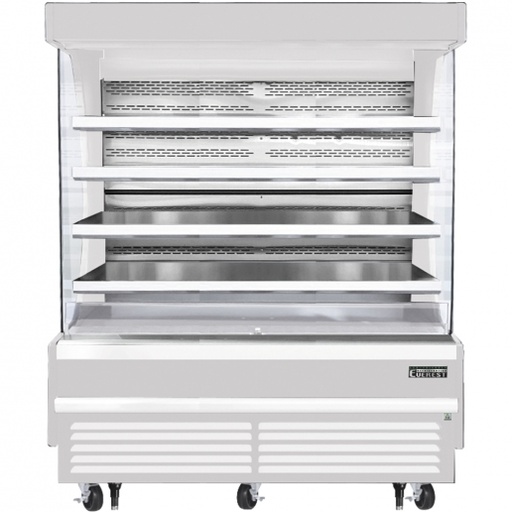 [EOMV72W28T] Everest EOMV72W28T 74 inch Commercial Vertical Air Curtain Merchandiser Refrigerator with 26 Cu. Ft. Capacity, 2 Horsepower, in White