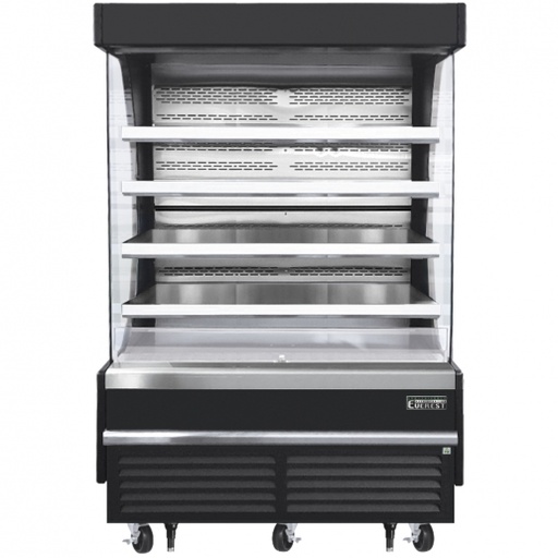 [EOMV60B28T] Everest EOMV60B28T 60 inch Commercial Vertical Air Curtain Merchandiser Refrigerator with 21.2 Cu. Ft. Capacity, 2 Horsepower, in Black