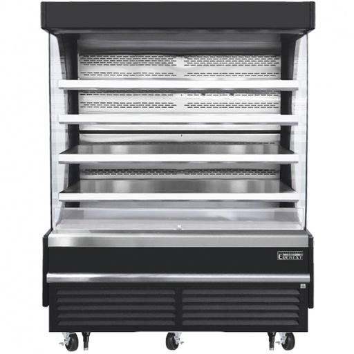 [EOMV72B28T] Everest EOMV72B28T 74 inch Commercial Vertical Air Curtain Merchandiser Refrigerator with 26 Cu. Ft. Capacity, 2 Horsepower, in Black