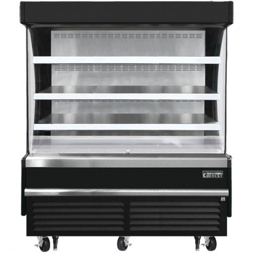 [EOMV60B28S] Everest EOMV60B28S 60 inch Commercial Vertical Air Curtain Merchandiser Refrigerator with 15.4 Cu. Ft. Capacity, 1 Horsepower, in Black