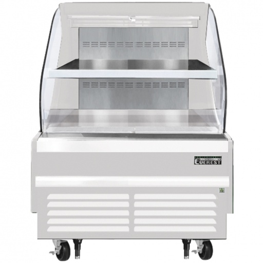 [EOMH36W35T] Everest EOMH36W35T 38 inch Commercial Horizontal Open Air Merchandiser Refrigerator with 7.4 Cu. Ft. Capacity, 1/2 Horsepower, in White