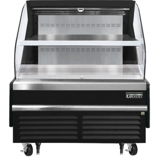 [EOMH48B35T] Everest EOMH48B35T 48 inch Commercial Horizontal Open Air Merchandiser Refrigerator with 9.7 Cu. Ft. Capacity, 1 Horsepower, in Black