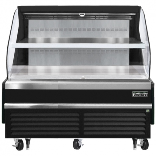 [EOMH72B35T] Everest EOMH72B35T 74 inch Commercial Horizontal Air Curtain Merchandiser Refrigerator with 15.2 Cu. Ft. Capacity, 1/2 x2 Horsepower, in Black