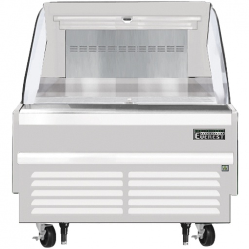 [EOMH36W35S] Everest EOMH36W35S 38 inch Commercial Horizontal Open Air Merchandiser Refrigerator with 5.6 Cu. Ft. Capacity, 1/2 Horsepower, in White
