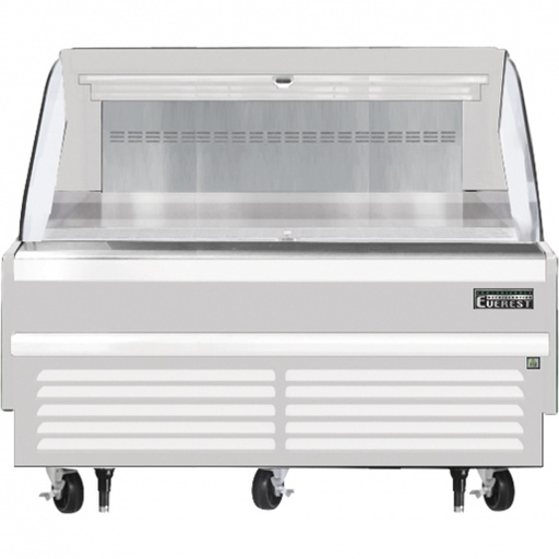 [EOMH60W35S] Everest EOMH60W35S 60 inch Commercial Horizontal Air Curtain Merchandiser Refrigerator with 9.3 Cu. Ft. Capacity, 1 Horsepower, in White