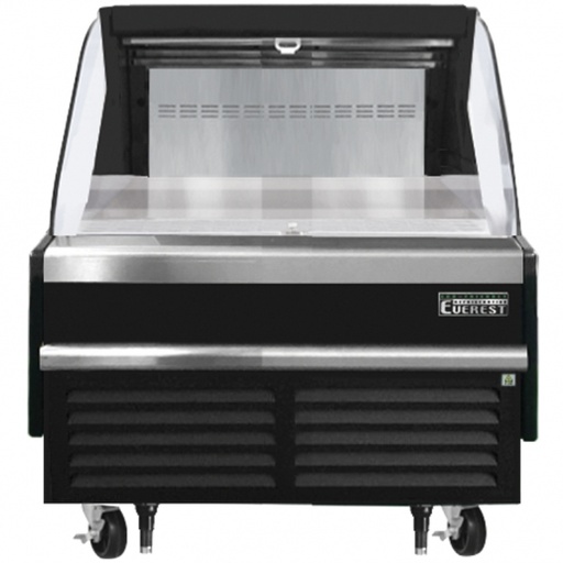 [EOMH36B35S] Everest EOMH36B35S 38 inch Commercial Horizontal Open Air Merchandiser Refrigerator with 5.6 Cu. Ft. Capacity, 1/2 Horsepower, in Black