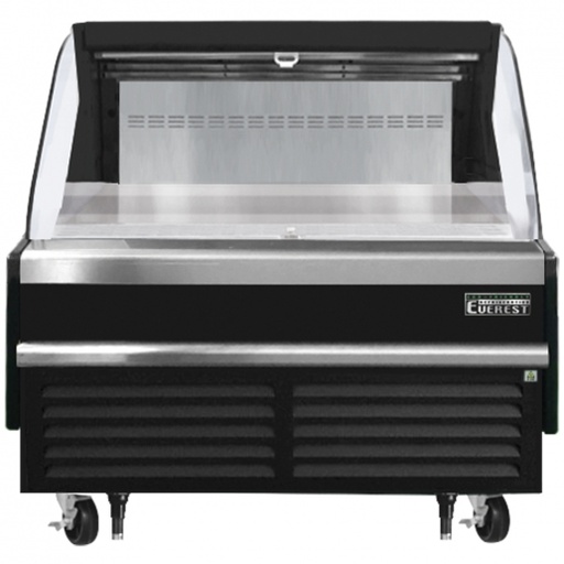 [EOMH48B35S] Everest EOMH48B35S 48 inch Commercial Horizontal Open Air Merchandiser Refrigerator with 7.3 Cu. Ft. Capacity, 1 Horsepower, in Black